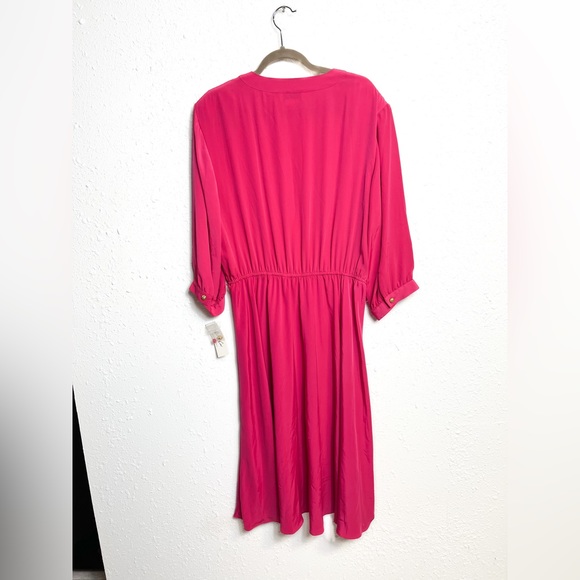Oversized vintage hot pink midi dress (with tag) - Picture 2 of 7